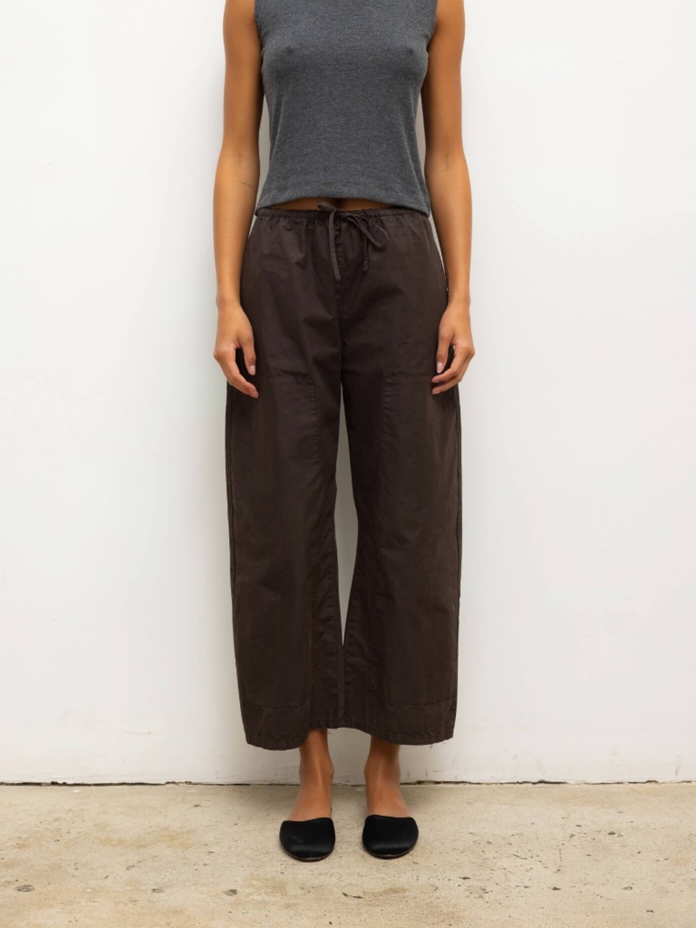 LESET Kyoto Carpenter Pant — Chocolate, Medium | NWT